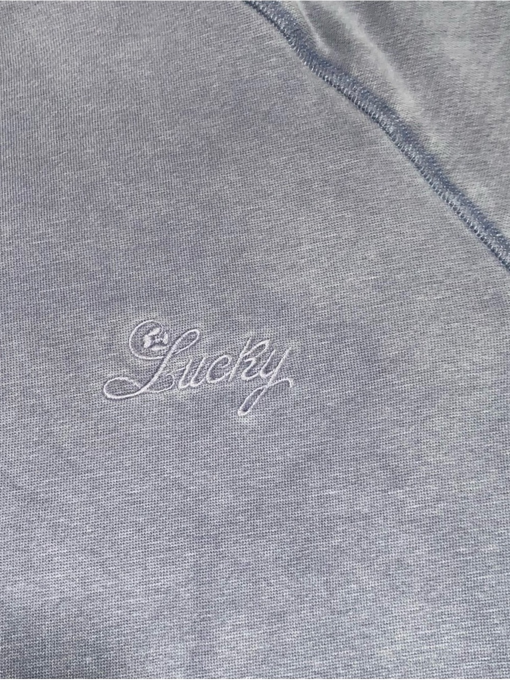 Lucky Brand Men’s Fleece Logo Raglan Crew Sweatshirt Size Small - Picture 5 of 9